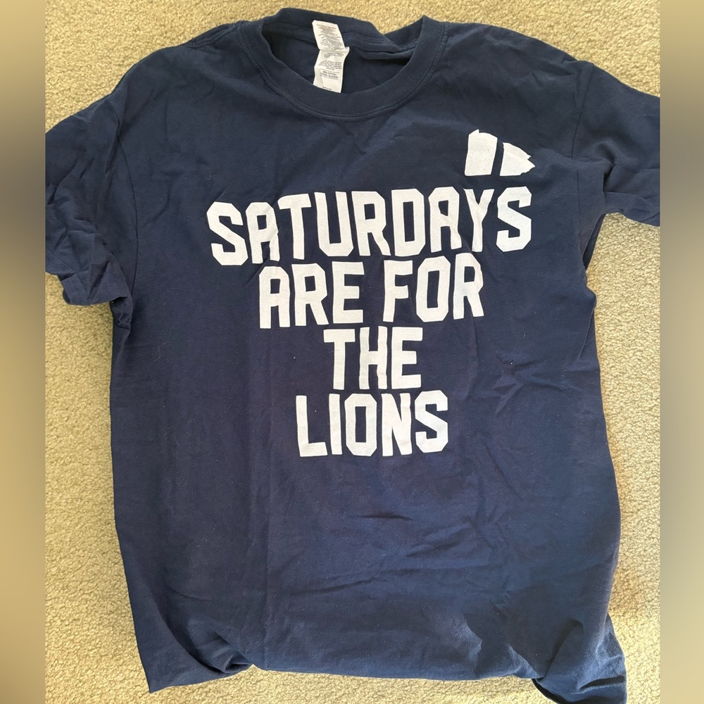 Penn Statw Dark Blue 'Saturdays Are For The Lions' Tee